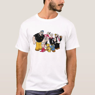 Popeye the sailor man and family T-Shirt