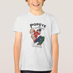 Popeye The Skateboarder Tri-Blend Shirt