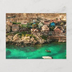 Popeye Village, Malta, Postcard