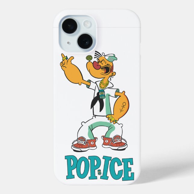 Popeye Vintage 1990's Parody Case-Mate iPhone Case (Back)