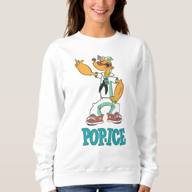 Popeye Vintage 1990's Parody Sweatshirt (Front)