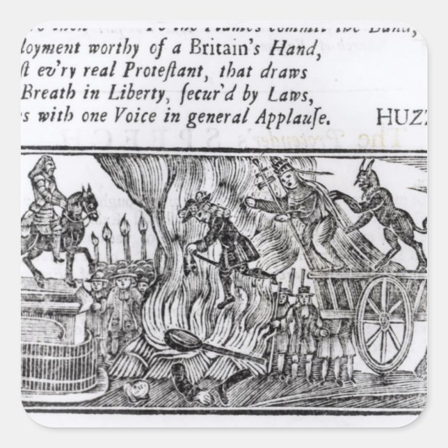 Popish Plots Square Sticker (Front)