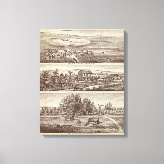 Poplar ranches canvas print (Front)
