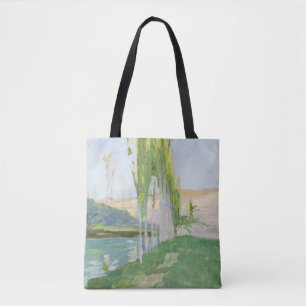 Poplars Growing near a Watercourse Tote Bag