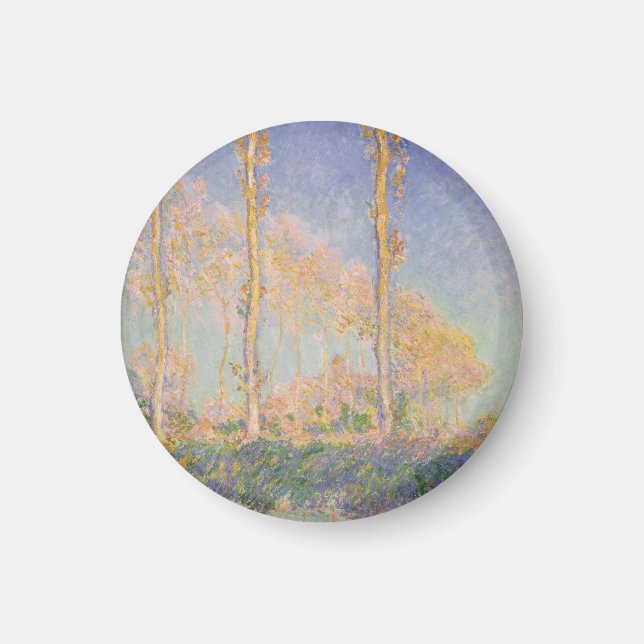 Poplars, impressionist landscape, Claude Monet Magnet (Front)
