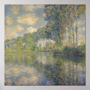 Poplars on the Epte by Claude Monet Poster