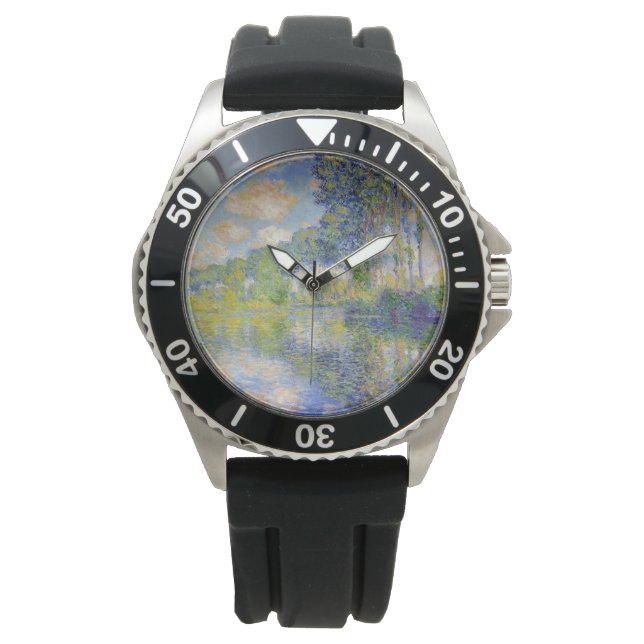 Poplars on the River Epte (by Claude Monet) Watch (Front)