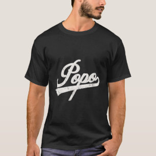 Popo Style Fatherâ€™S Day For Papa Grandpa T-Shirt