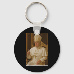 Popo Trump Vatican Church Pope Trump Funny Christi Key Ring