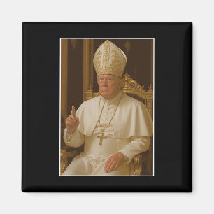 Popo Trump Vatican Church Pope Trump Funny Christi Magnet