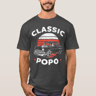 Popo Vintage Retro Classic Funny Car Lover Enthusi T-Shirt