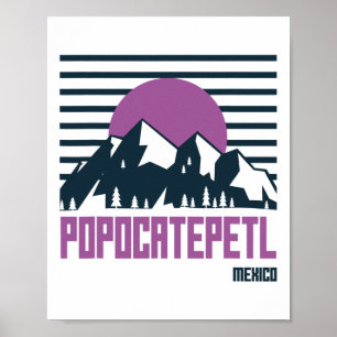 Popocatepetl Mountains Mexico Hiking Outdoors Poster
