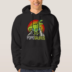 Poposaurus Fun Dinosaur Popo Saurus Family Matchin Hoodie
