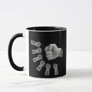 PopPa And kids Hand to Hands Mug