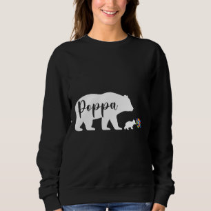 Poppa Bear Autism Awareness Love Support Family Au Sweatshirt