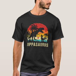 Poppa Dinosaur Funny Kid Poppa Saurus 2022 T-Shirt