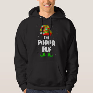 Poppa Elf Family Matching Group Christmas Outfits Hoodie