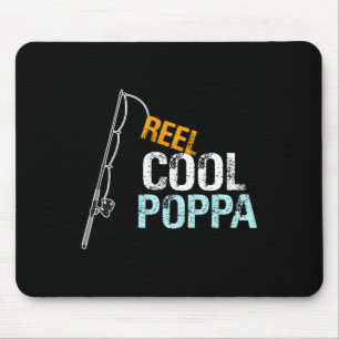 Poppa Gift From Granddaughter Grandson Reel Cool P Mouse Pad
