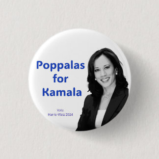 Poppalas for Kamala 3 Cm Round Badge