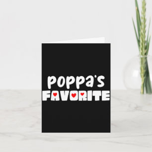 Poppa's favourite grandchild funny mother's day card