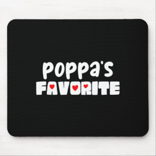 Poppa's favourite grandchild funny mother's day  mouse pad