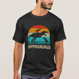 Poppasaurus T Rex Dinosaur Father's Day For Dad Gr T-Shirt