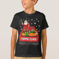 Poppie Claus Red Truck Santa Reindeer Elf Christma