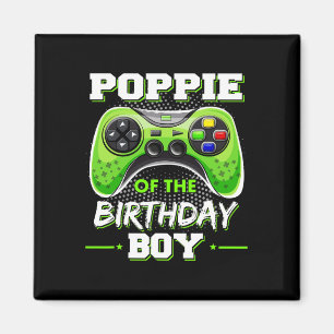Poppie Of The Birthday Boy Decorations Video Gamer Magnet