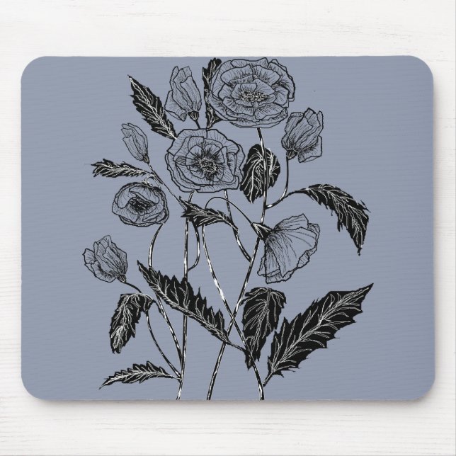 Poppies 2 mouse pad (Front)