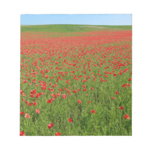 Poppies alive! notepad