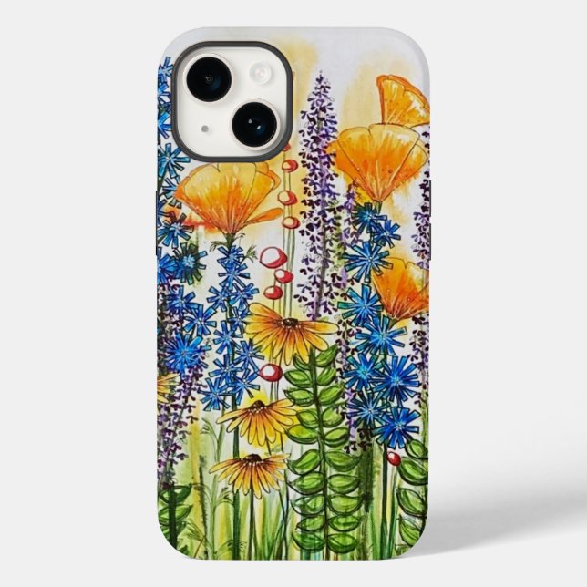 Poppies and Cornflower Case-Mate iPhone Case (Back)