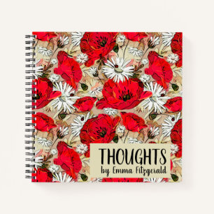 Poppies and Daisies Notebook