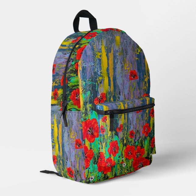Poppies Back Pack (Back Corner Left)