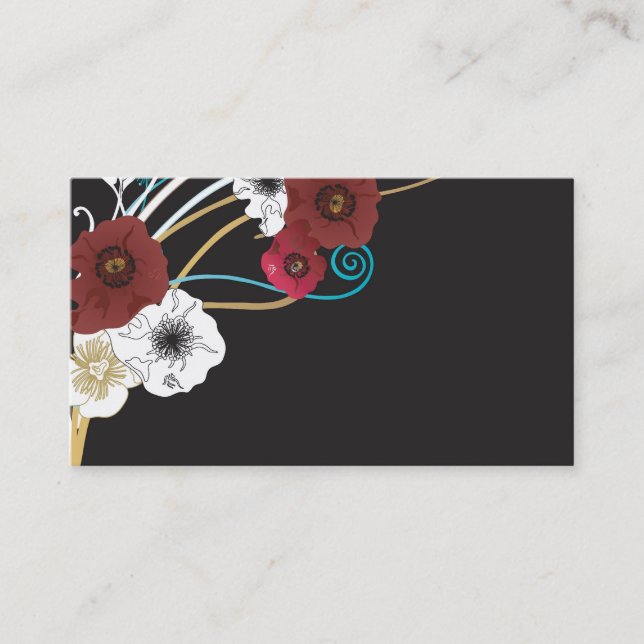 Poppies Business Card (Front)