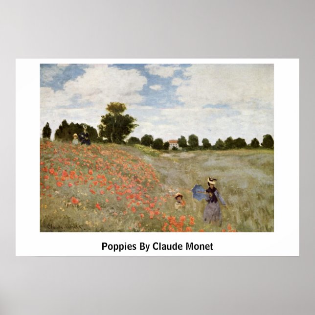 Poppies By Claude Monet Poster (Front)