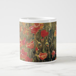 Poppies by Robert Vonnoh, Vintage Impressionism Large Coffee Mug