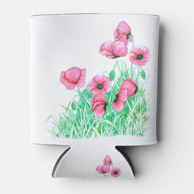 poppies can cooler (Front)