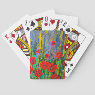 Poppies Classic Playing Cards