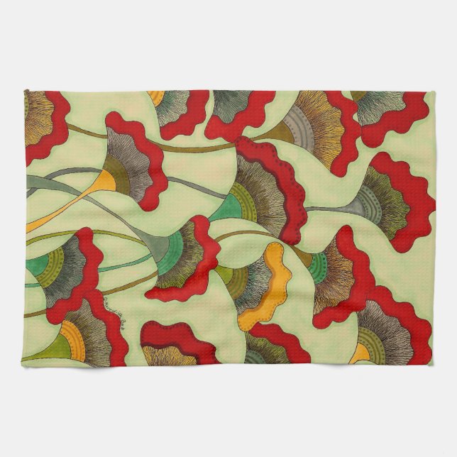 Poppies - Cotton Kitchen Towel (Horizontal)
