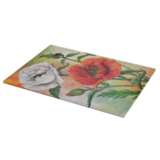 Poppies Cutting Board (Corner)