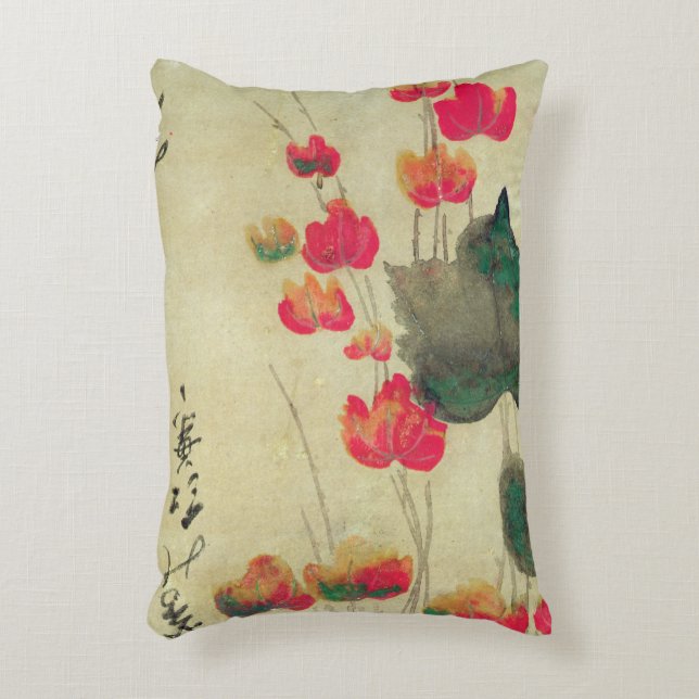 Poppies Decorative Cushion (Front(Vertical))