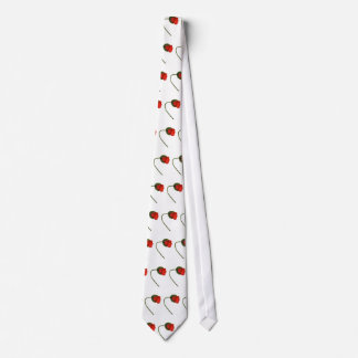 Poppies design tie