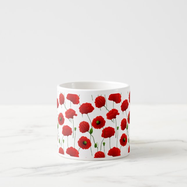 Poppies Espresso Cup (Front)