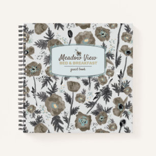 Poppies Floral Vacation Rental Guest Book