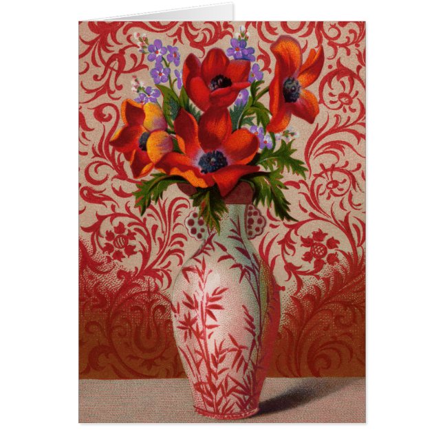 Poppies Greeting Card (Front)