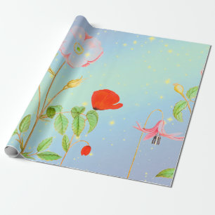 POPPIES IN A STARRY TWILIGHT Wrapping Paper