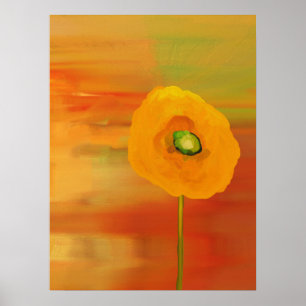 Poppies in bloom poster