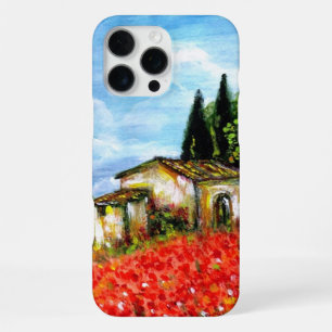 POPPIES IN TUSCANY / Landscape with Flower Fields iPhone 16 Pro Max Case