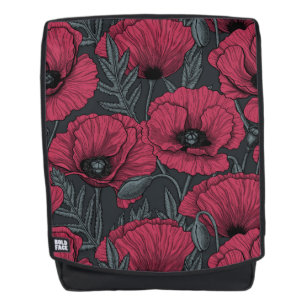 Poppies in Viva Magenta Backpack