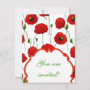 Poppies Invitation